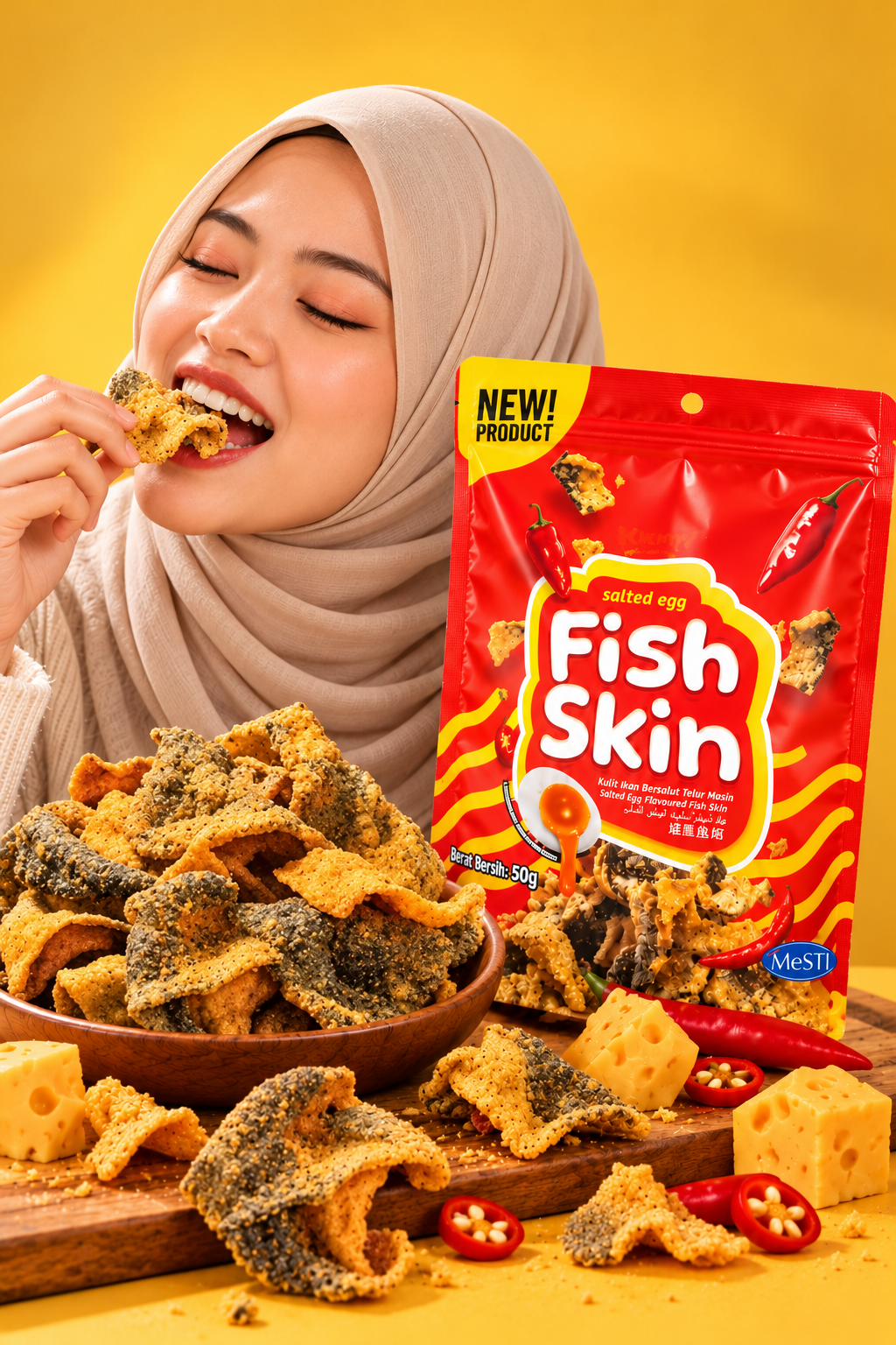 Fish Skin Salted Egg