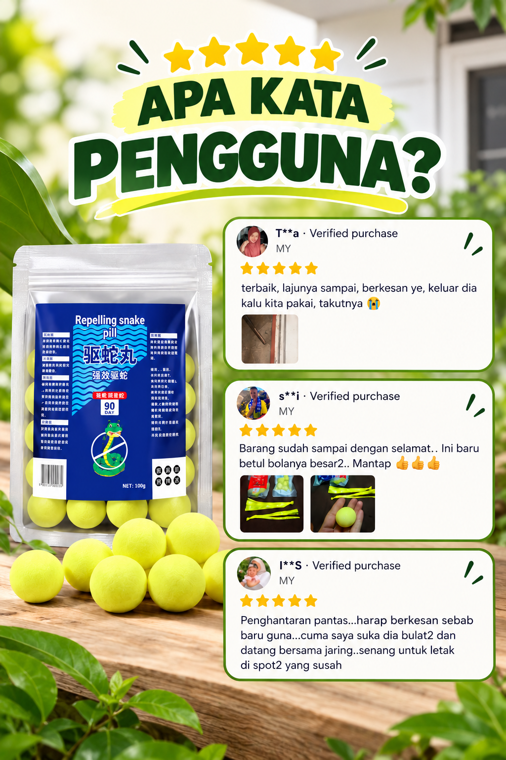 Review pelanggan Racun Ular